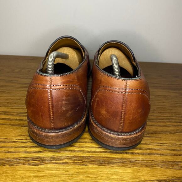 Allen Edmonds Randolph Dark Chili Brown Leather Penny Loafers USA Size 11.5 C - Picture 4 of 7
